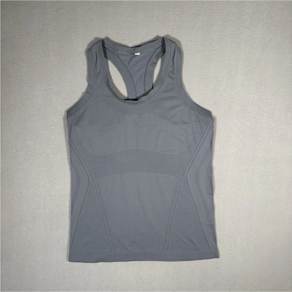 Athleta Momentum Heather Tank Top Women’s Medium Gray Solid Sleeveless - Picture 2 of 7